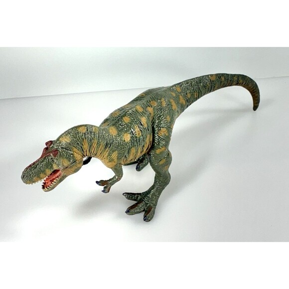 Battat Tyrannosaurus T-Rex Dinosaur Green and Tan Collectible Toy Figure - Picture 7 of 10